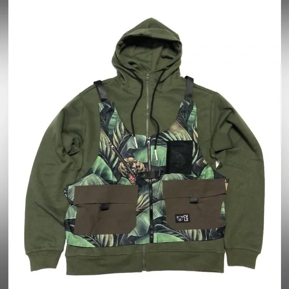 Civilized  Hoodie and Pant Set with Detachable Vest

Style# CV5088

Color: Olive - Picture 2 of 5